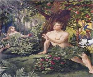 Puzzle Ο Αδάμ και η Εύα στον παράδεισο